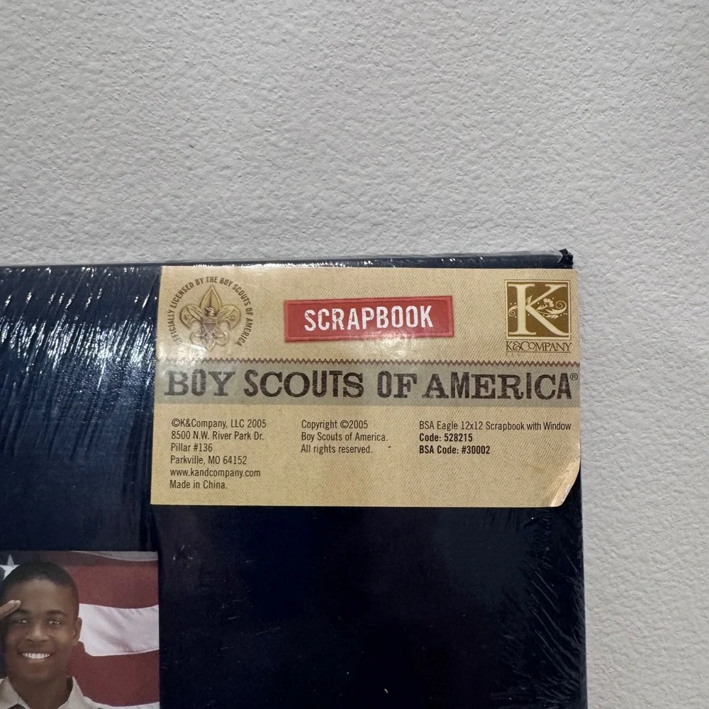 BSA Eagle Scout Scrapbook 12x12 VTG Photo Album Boy Scouts K&Co 2005 Sealed NEW